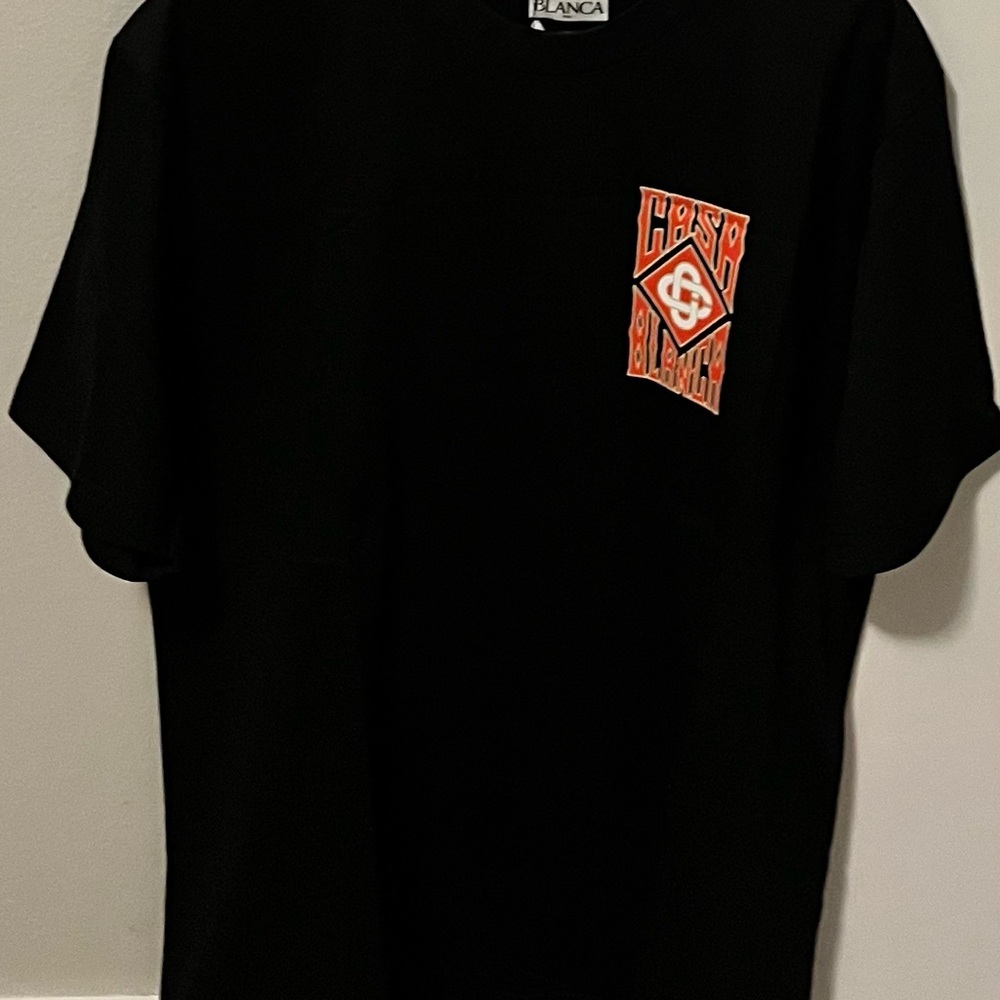 Casablanca Black Graphic T-Shirt